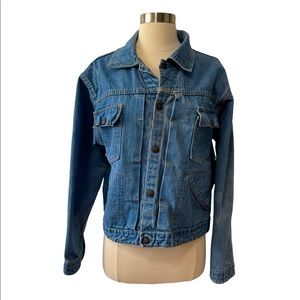 Dee Cee Button Down Denim Jacket Women’s Size Large Blue in Color Made in USA